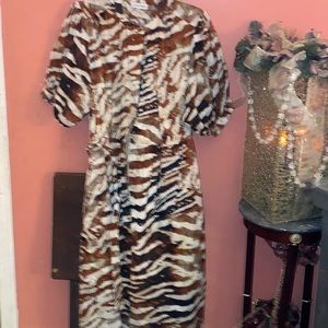 Multicolor maxi tie dress